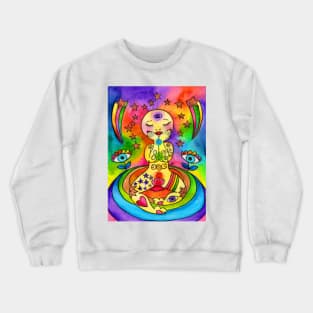 Reiki Moon Crewneck Sweatshirt